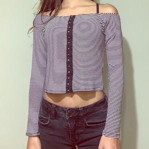 Striped crop top